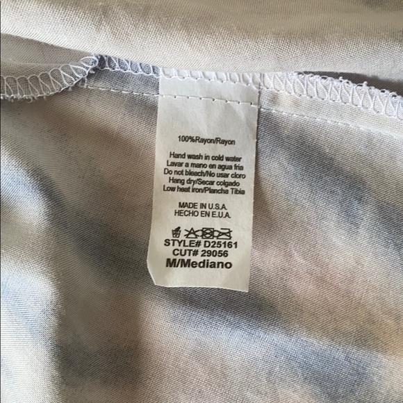 Tie Dye High-Low Faux Wrap Dress - Picture 6 of 7